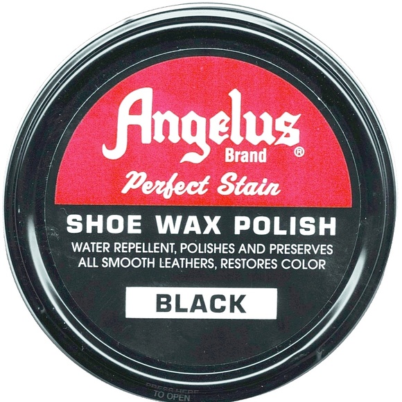 Leather Shoe Boot Clean Polish SHINE KIT Black Lustre Cream + 2 brushes Angelus - Picture 3 of 10